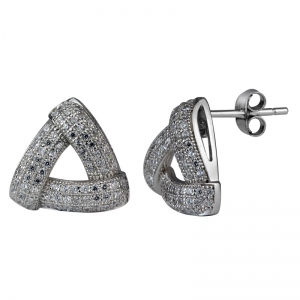 Triangle CZ Earrings