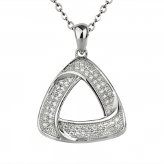 Pendentif en argent triangle